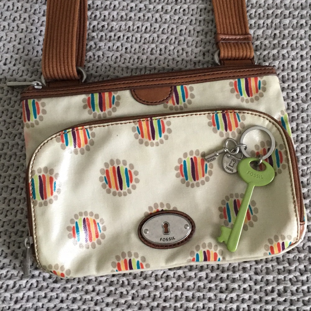 Fossil Key-Per Crossbody Purse